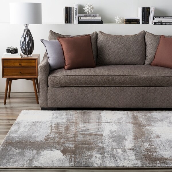 Grey Gull Abstract Area Rug - 5'3" x 7'6"