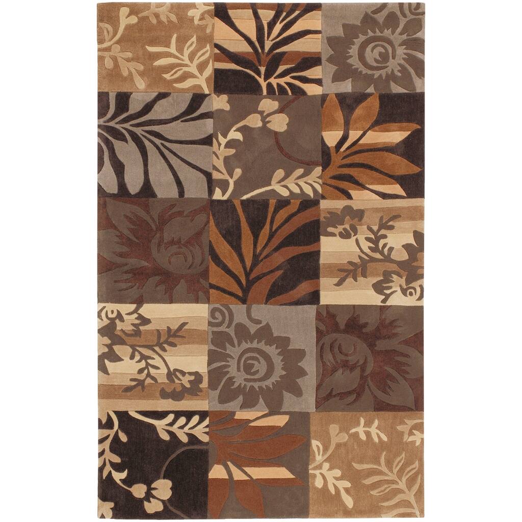 Hand-tufted Brown Mockingbird Area Rug - 2' x 3'