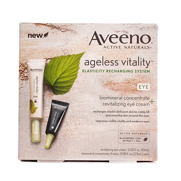 Shop Aveeno Ageless Vitality Elasticity Recharging Eye Cream (Pack of 4