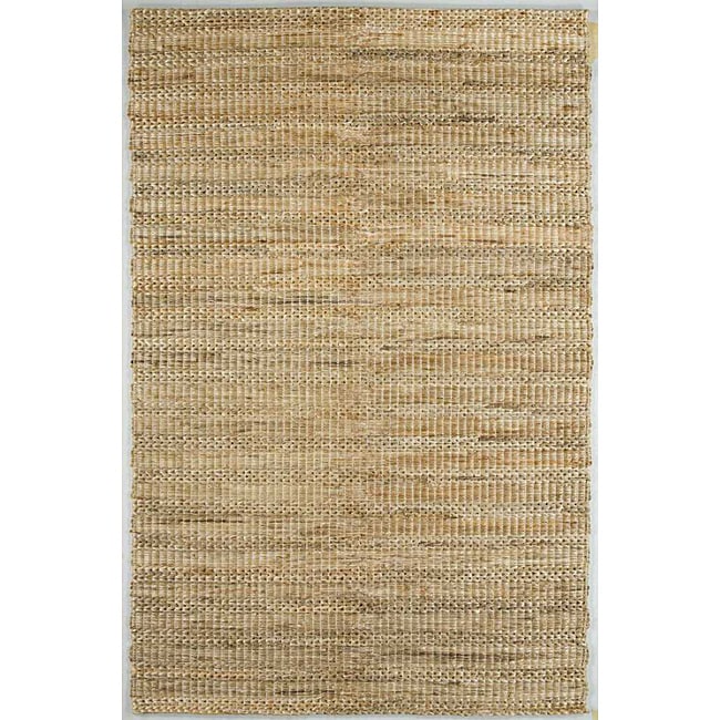 Hand woven Brown Hemp Rug (2 X 3)