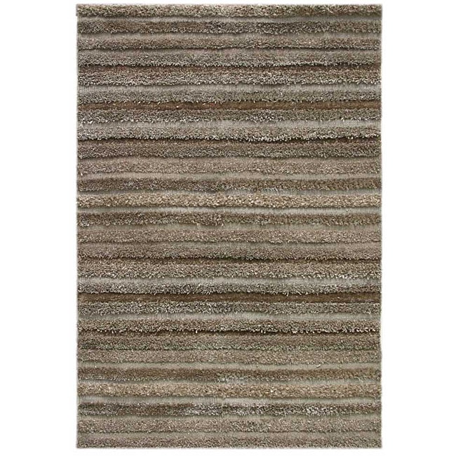 Hand woven Brown Area Rug (5 X 8)