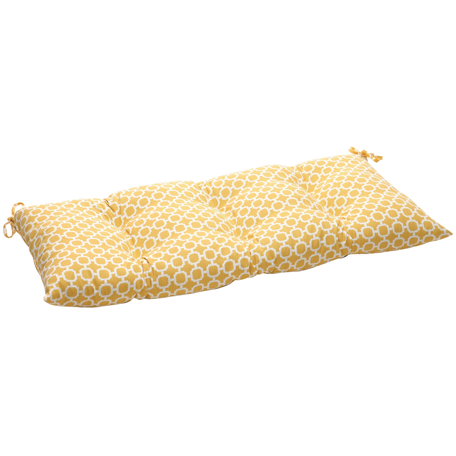 Shop Pillow Perfect Outdoor/ Indoor Hockley Yellow Swing/ Bench Cushion