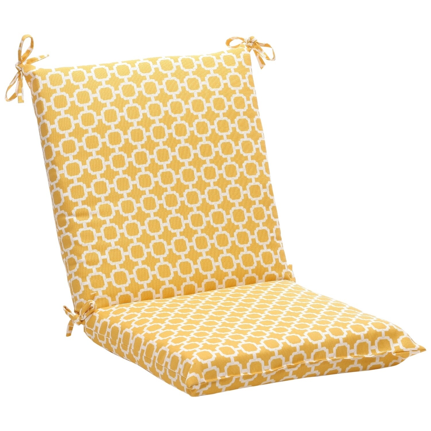 yellow high back patio chair cushions