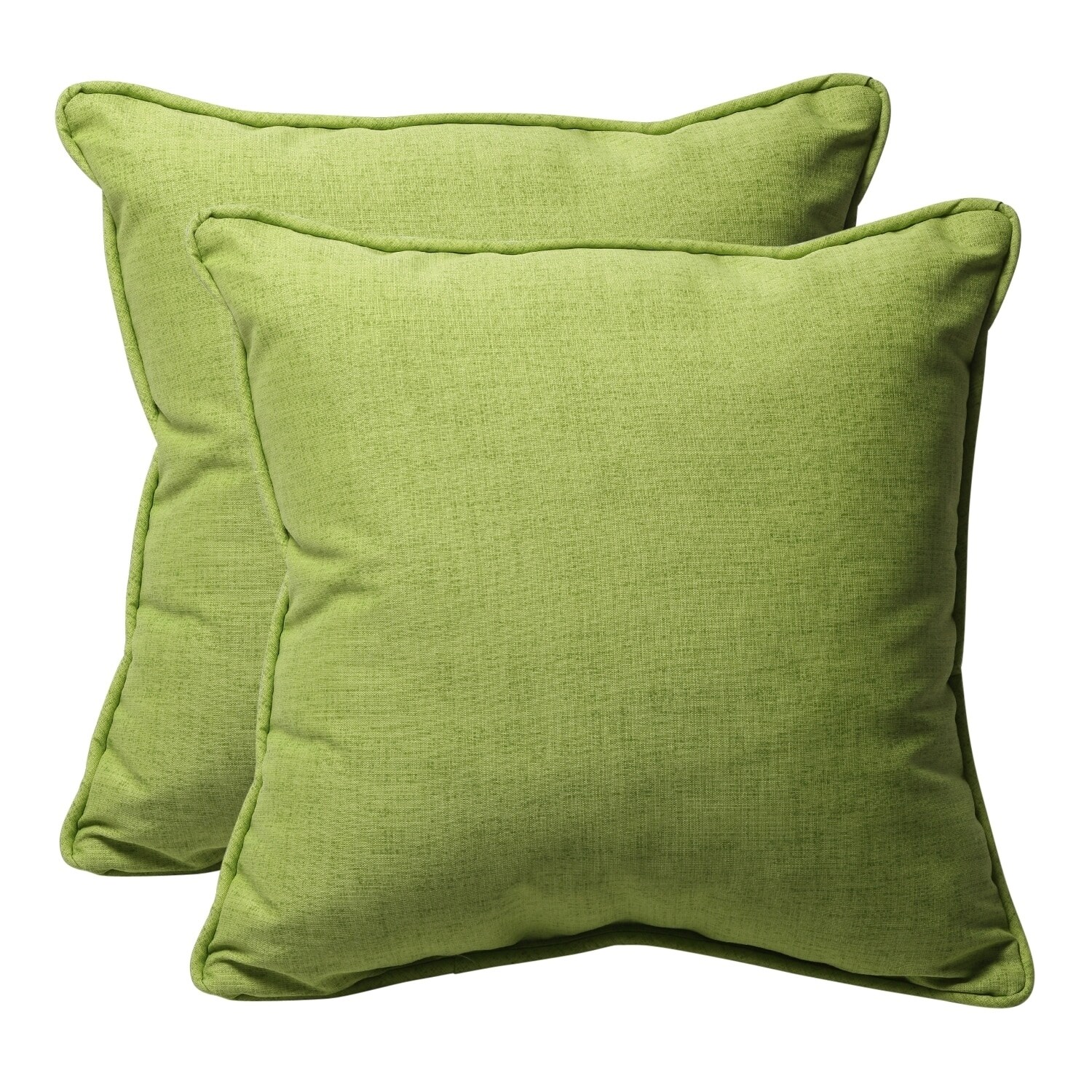 Shop Decorative Green Textured Solid Square Outdoor Toss Pillows