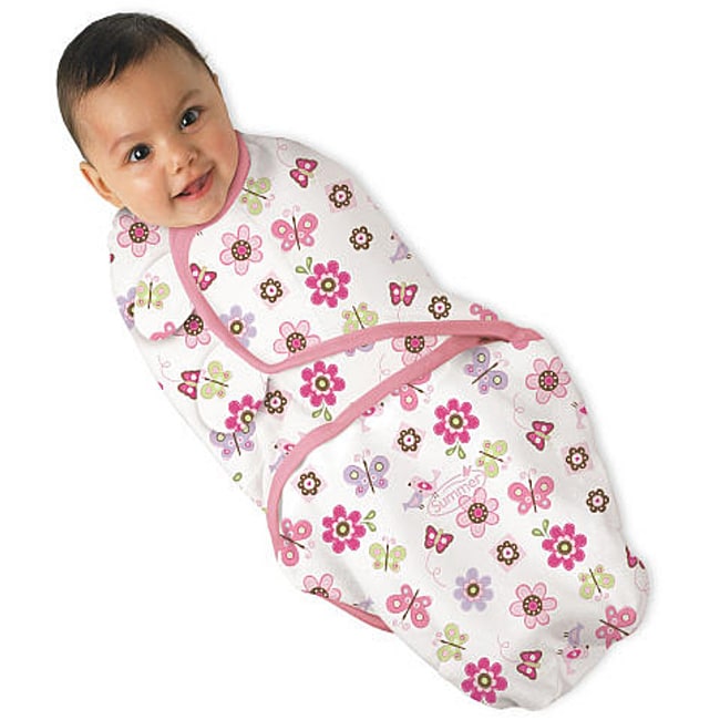 Shop Summer Infant Girl's Small SwaddleMe Flutter Flowers Blanket