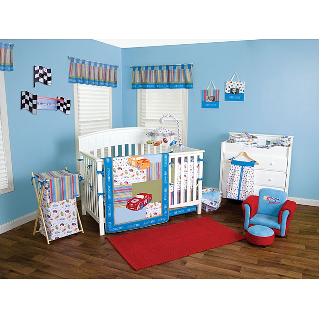 Trend Lab Nascar 7-piece Crib Bedding Set - Free Shipping ...