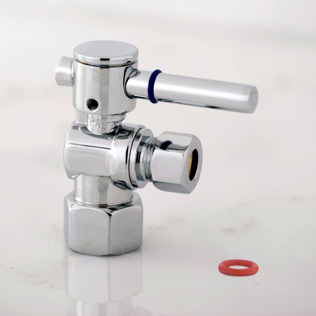 Chrome Angle Stop 1/2-inch IPS x 3/8-inch OD Compression
