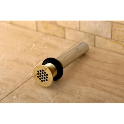 Vessel Sink Polished Brass Grid Drain without Overflow