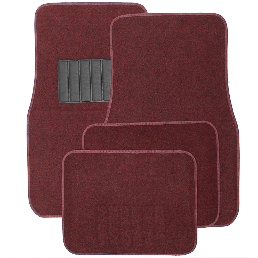 Oxgord Universal Burgundy Car Floor Mats (set Of 4)