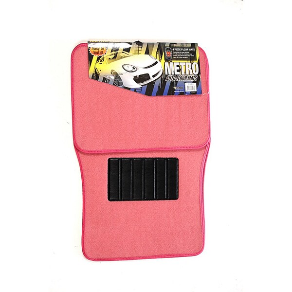 Shop Oxgord Universal Pink Car Floor Mats (Set of 4) Free Shipping On