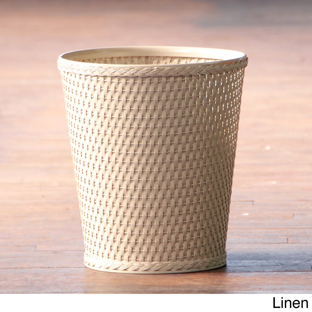 Carter Round Woven Wastebasket