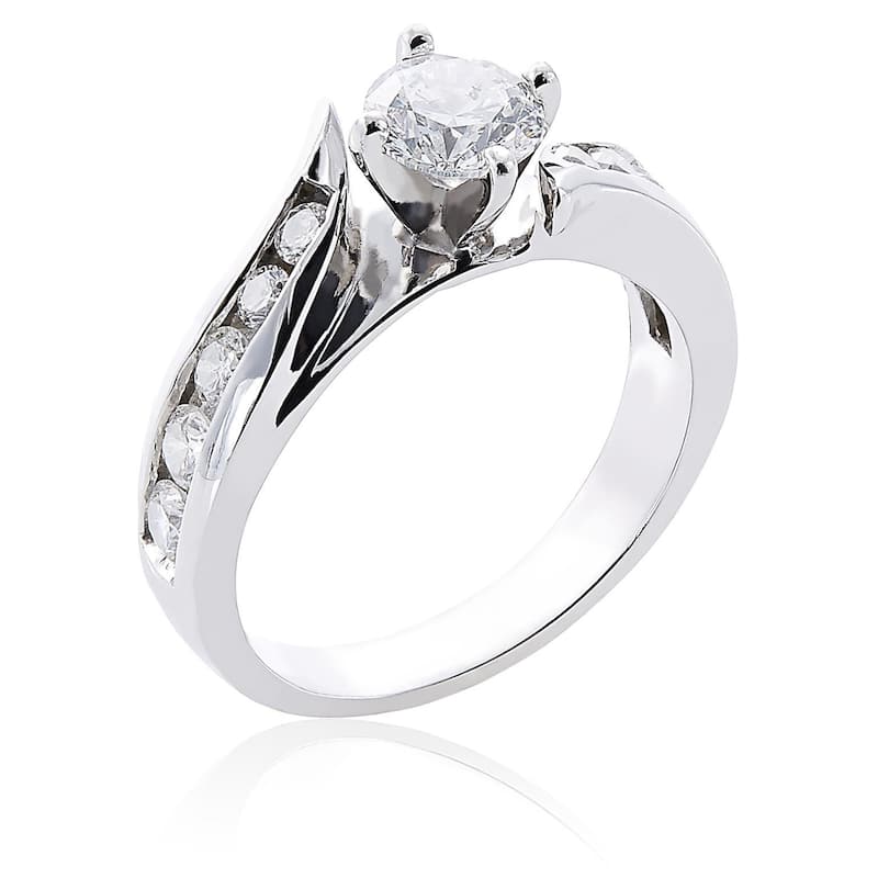 Annello by Kobelli 14k Gold 1ct TDW Diamond Engagement Ring
