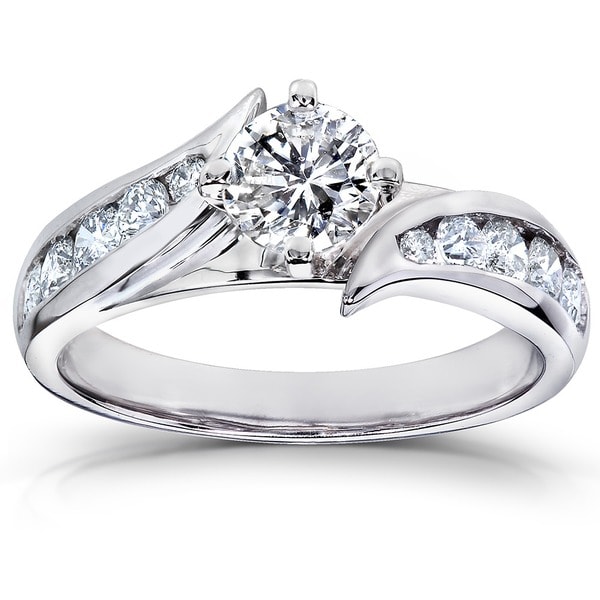 Annello by Kobelli 14k Gold 1ct TDW Diamond Engagement Ring