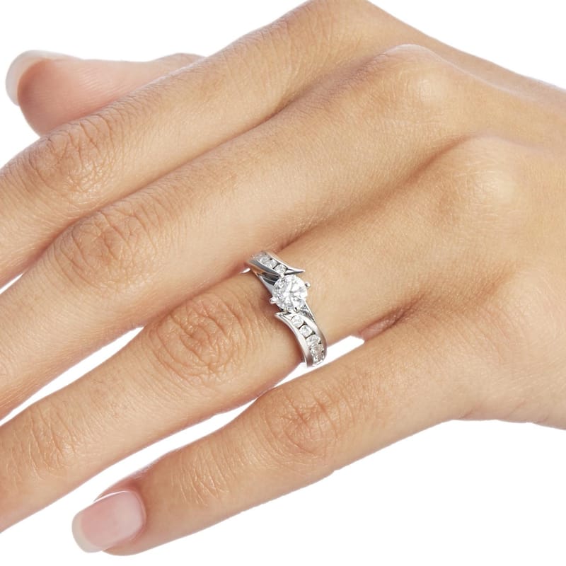 Annello by Kobelli 14k Gold 1ct TDW Diamond Engagement Ring