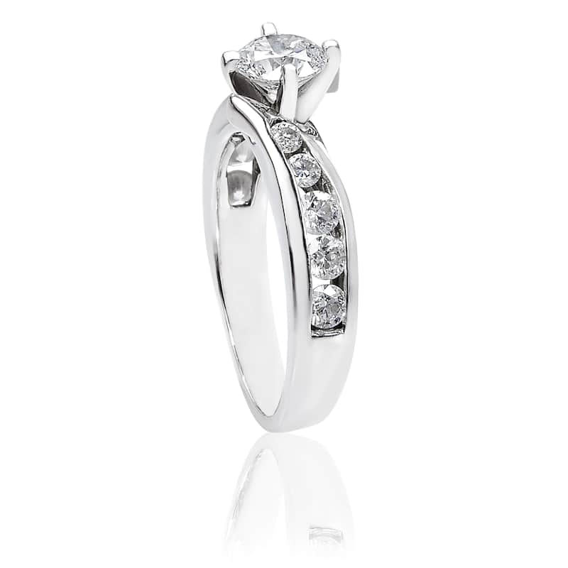 Annello by Kobelli 14k Gold 1ct TDW Diamond Engagement Ring