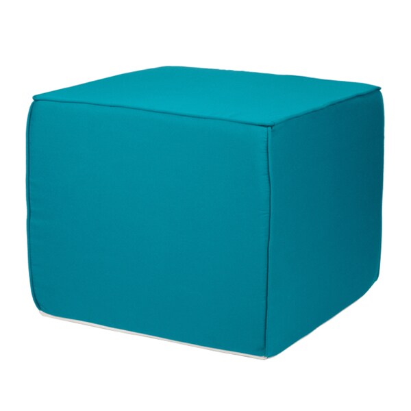 Shop Brooklyn Sunbrella Indoor/ Outdoor 22-inch Square Ottoman-Bright ...