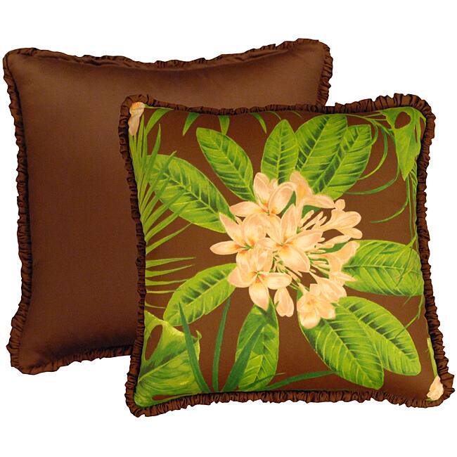 Rose Tree Rain Forest Square Pillows (set of 2)