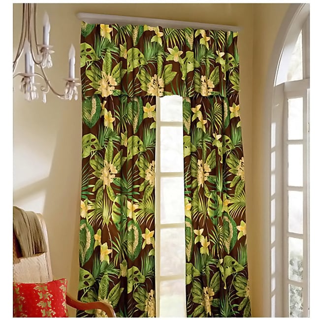 Rain Forest Curtain Panel Pair With Tiebacks