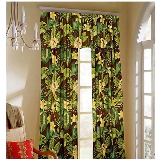 Rain Forest Curtain Panel Pair with Tiebacks - 48 x 86