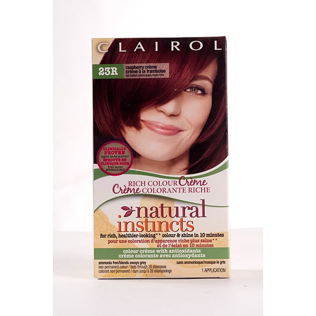 Clairol Natural Instincts #23R Raspberry Creme Hair Color (Pack of 4