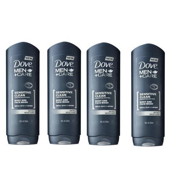 Shop Dove Men Care 18ounce Sensitive Clean Body and Face Wash (Pack of