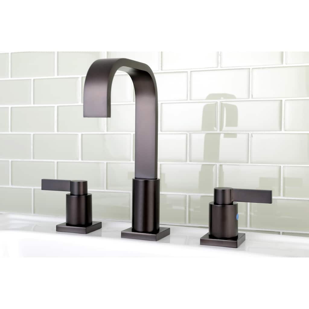 Kingston Brass High Arch Oil Rubbed Bronze Widespread Bathroom Faucet