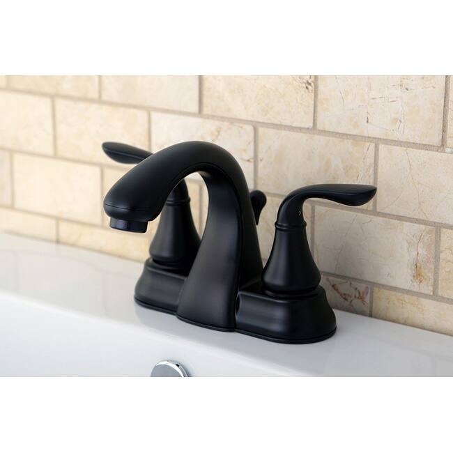 Oil Rubbed Bronze Double-handle Bathroom Faucet