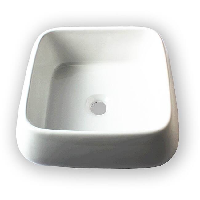 Flotera Jewel White Ceramic Vessel Bathroom Sink