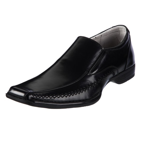 Steve Madden Men's 'Trace' Black Loafers - 14099075 - Overstock.com ...