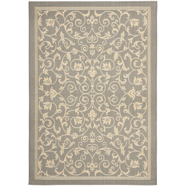 Grey/ Natural Indoor Outdoor Rug (8 X 112)