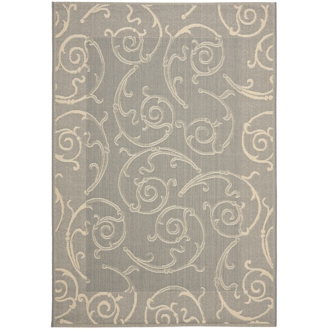 Gray/natural Indoor/outdoor Area Rug (4 X 57)