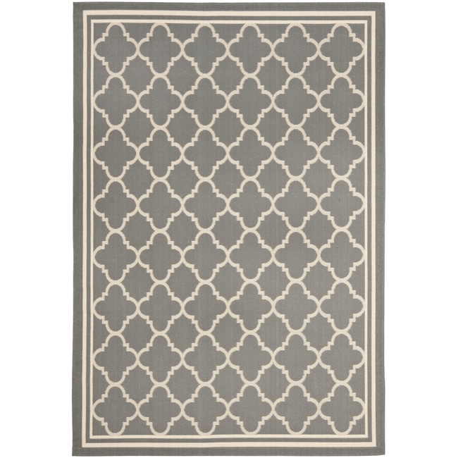 Dark Grey/ Beige Indoor Outdoor Rug (8 X 112)