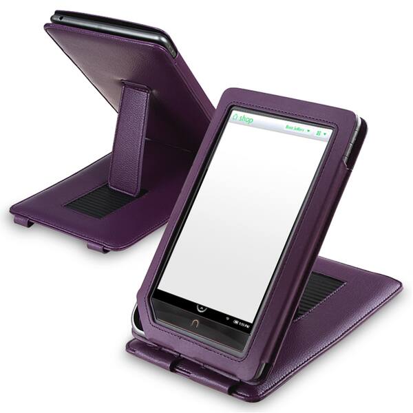 Shop Insten Purple Leather Phone Case Cover With Stand For Barnes