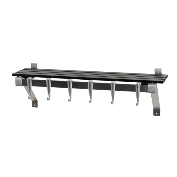 Concept Housewares Stainless Steel Charcoal Finish Wall Rack