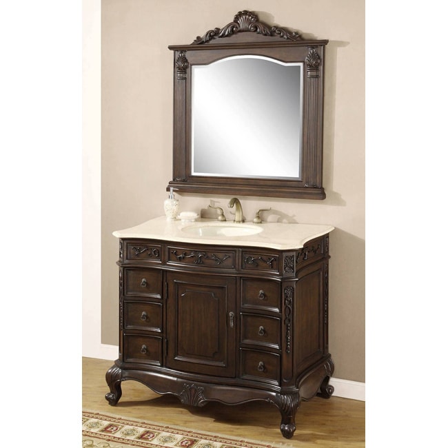 ICA Furniture Maranda Bathroom Vanity and Mirror Free Shipping Today