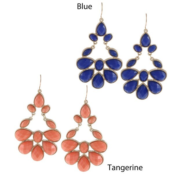 Morgan Ashleigh Faceted Chandelier Earrings Fashion Earrings