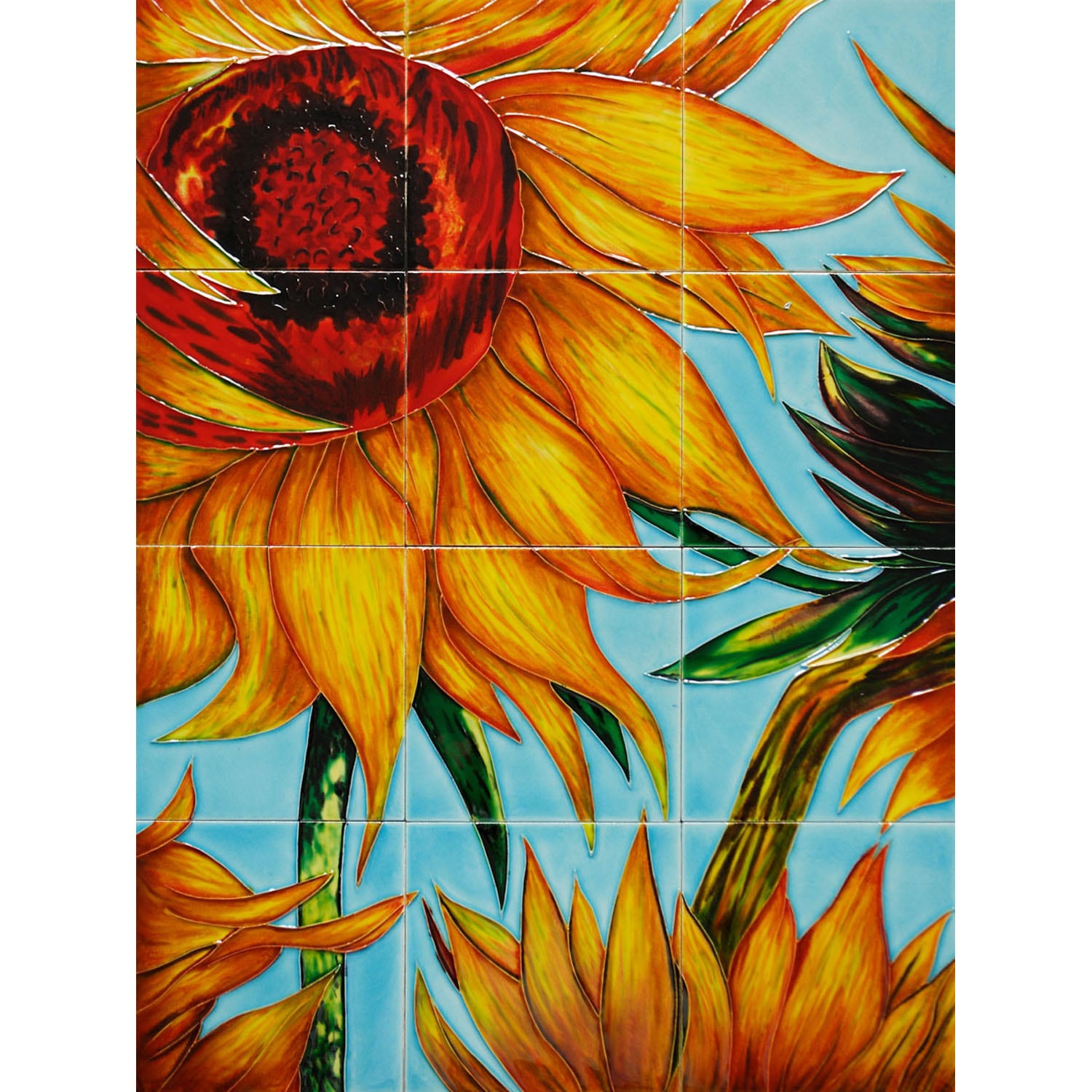 Shop Van Gogh 'Sunflowers' Mural Wall Tiles - Free Shipping Today