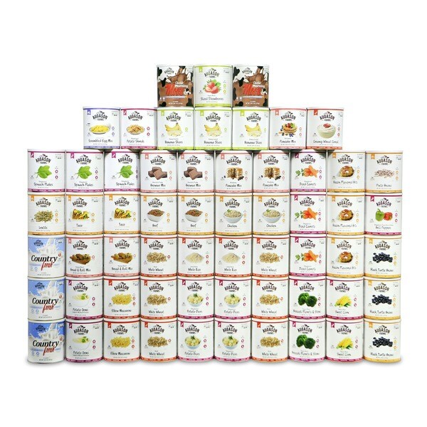 Augason Farms 1person 6month 60 10 Cans, 2,822 Serving