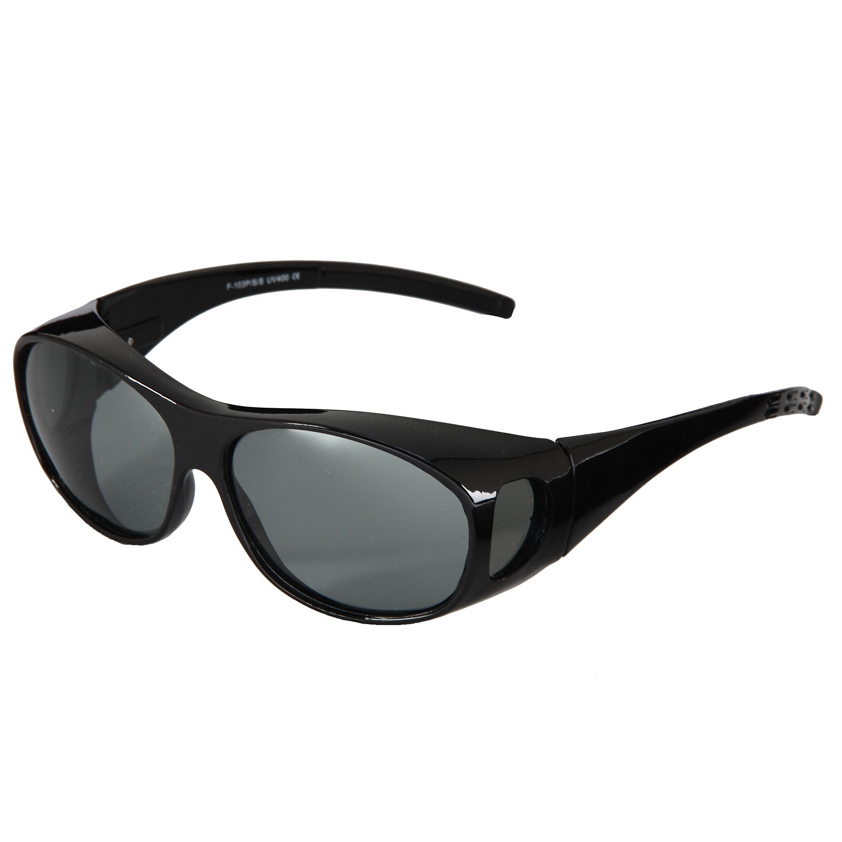 Hot Optix Mens Plastic Polarized Over the glass Wrap Sunglasses