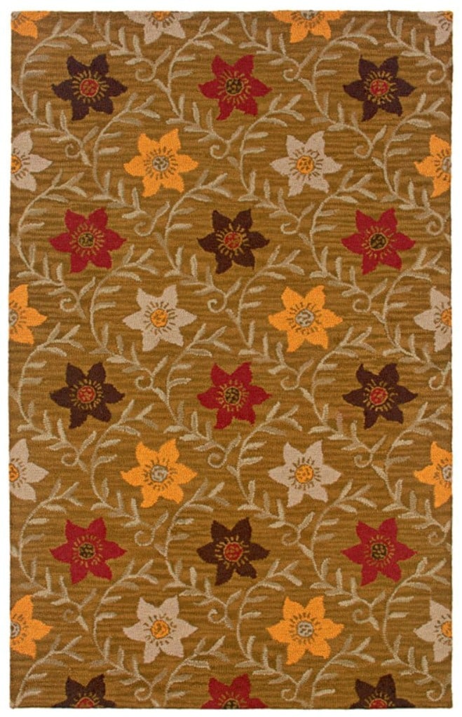 Hand tufted Sovereignty Dark Gold Rug (5 X 8)