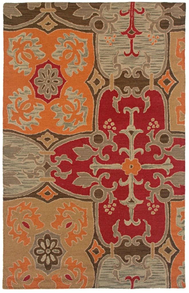 Rizzy Home Country Collection Hand-tufted New Zealand Wool Blend Accent Rug (5' x 8') - 5' x 8'