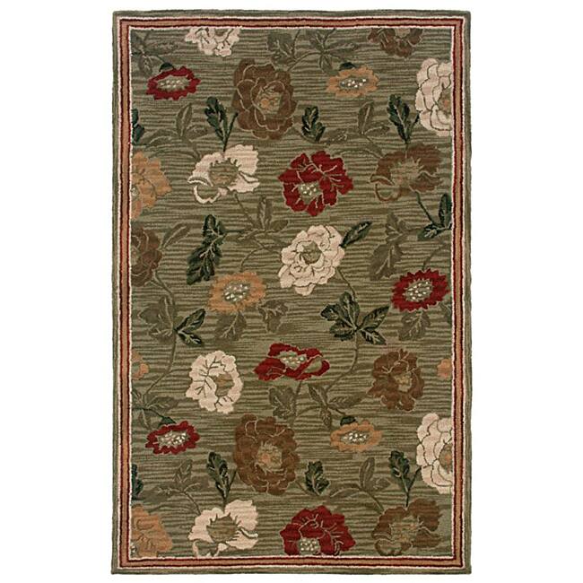 Hand-tufted Sovereignty Sage Rug - 8' x 8'