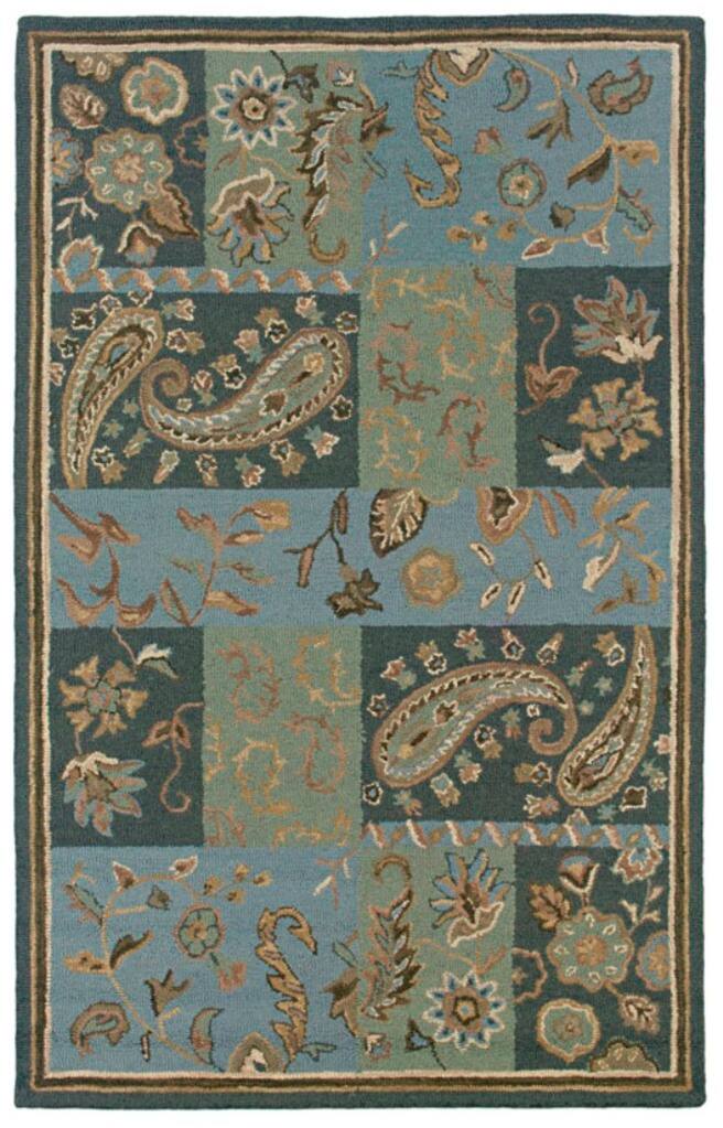 Hand-tufted Sovereignty Blue Rug - 8' x 8'