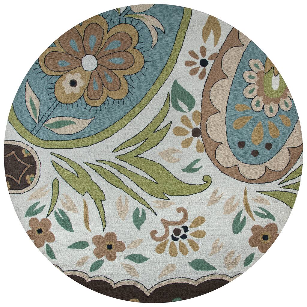 Rizzy Home Country Collection Wool Blend Accent Rug - 8' x 8'