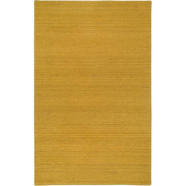 Hand-tufted Sovereignty Solid Gold Rug (8' x 10') - 8' x 10'