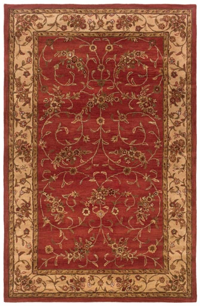 Hand-tufted Artisan Rust Rug (5' x 8') - 5' x 8'