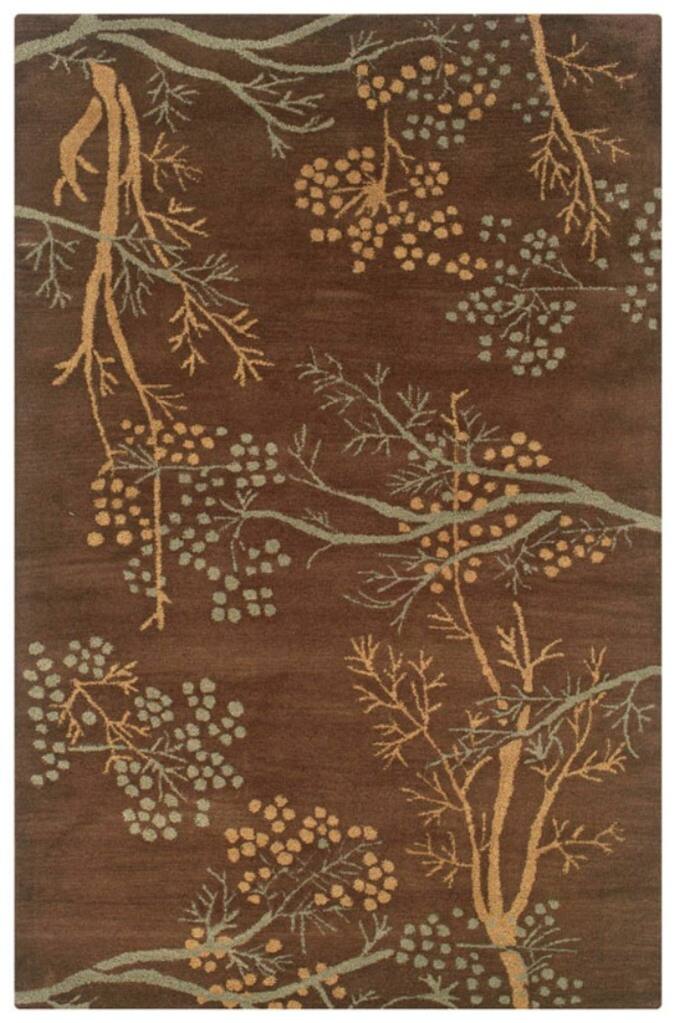 Hand-tufted Artisan Brown Rug (8' x 10') - 8' x 10'