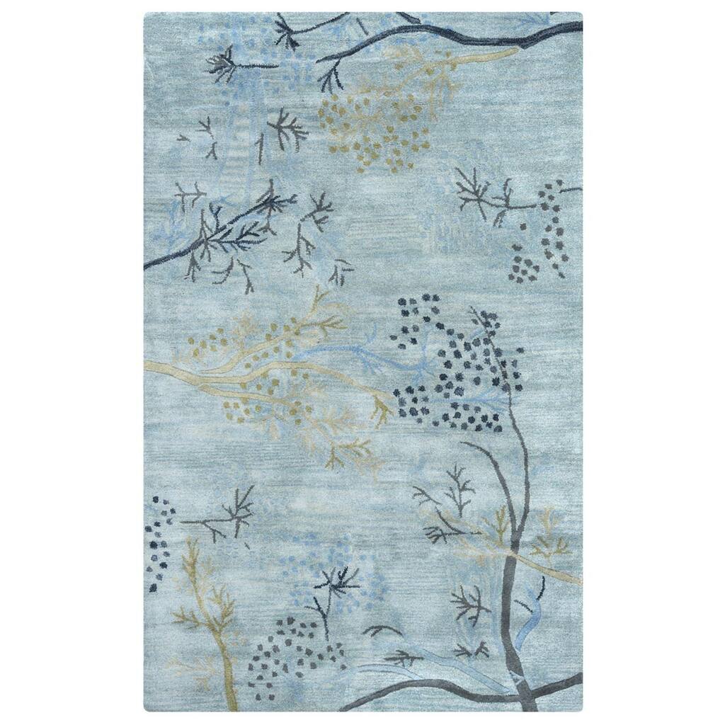 Hand-tufted Artisan Light Blue Rug (8' x 10') - 8' x 10'