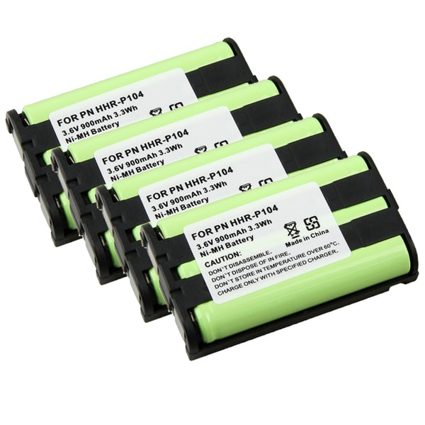 INSTEN Compatible Ni-MH Battery for Panasonic HHR-P104 Cordless Phone(Pack of 4)