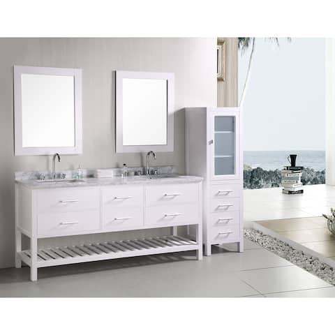Design Element Bathroom Vanities Vanity Cabinets Online At Design Element London 72 Inch Double Sink Bathroom Vanity Set